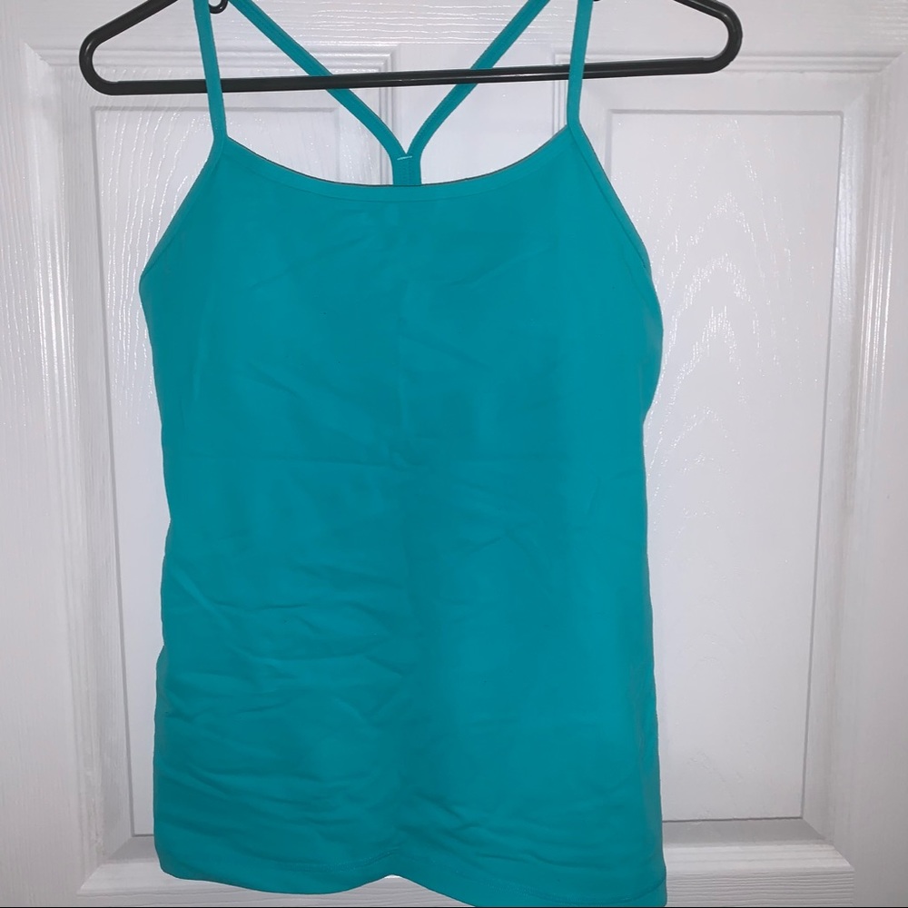 Turquoise LuluLemon tank top